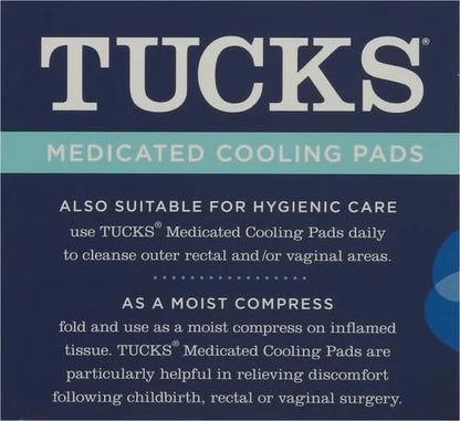 TUCKS Medicated Cooling Pads, 100 Count