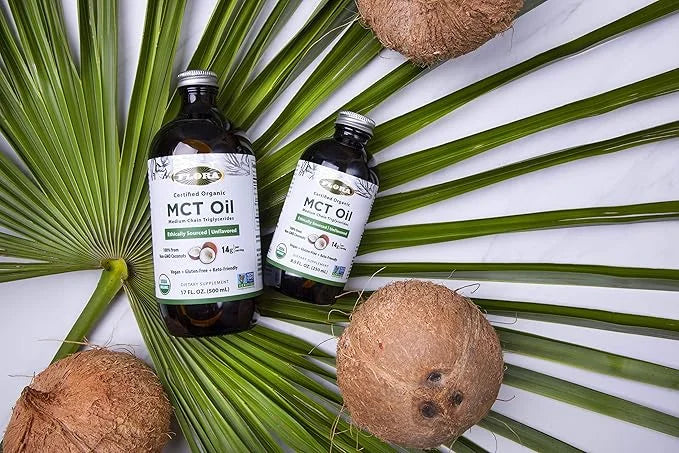 Flora Health MCT Oil Organic Energy Boost, C8 Caprylic & C10 Capric Acids, Keto, Kosher, Non-GMO Verified, 100% from Ethic...