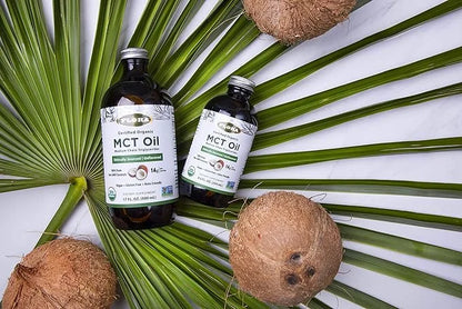 Flora Health MCT Oil Organic Energy Boost, C8 Caprylic & C10 Capric Acids, Keto, Kosher, Non-GMO Verified, 100% from Ethic...