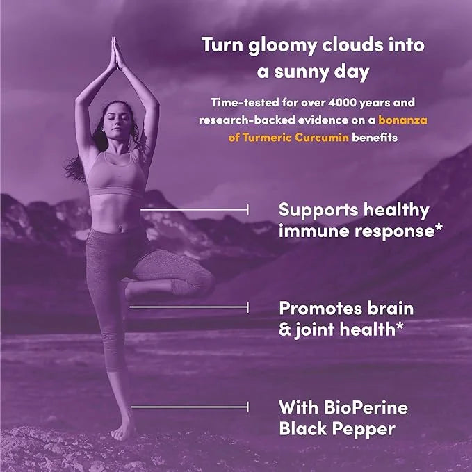 Turmeric Curcumin with Black Pepper 500mg Extract 95% Curcuminoids 60 capsules