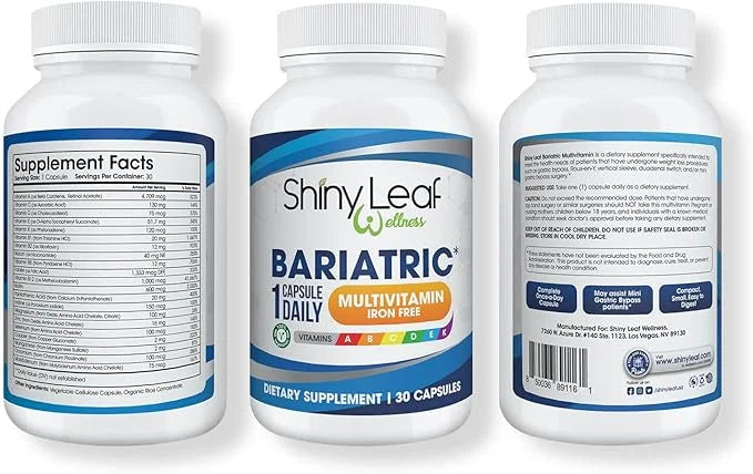 Shiny Leaf Bariatric Multivitamin Iron-Free Capsules (1 Month 30 Caps)