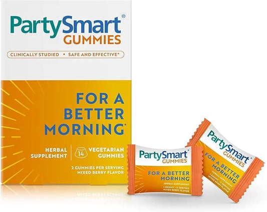 Himalaya PartySmart Gummies, 2 Gummies for a Better Morning, Liver Support, Better Morning After Drinking, Plant-Based, Ve...