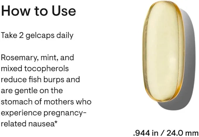 THORNE Prenatal DHA 650 mg 200 mg 60 Capsules
