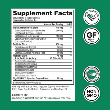 Physician's CHOICE Probiotics for Weight Management 6 Probiotic 84 ct