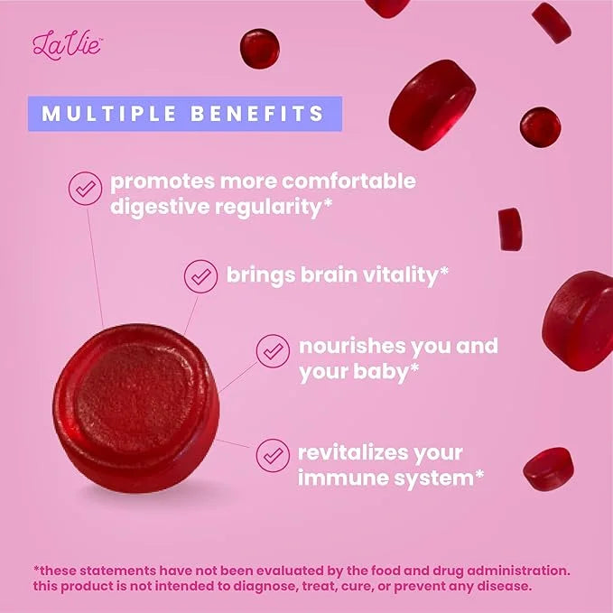 LaVie Fiber Gummies for Women, Pregnancy 60 Count