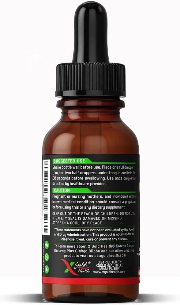 Korean Red Panax Ginseng 2000mg + 2 fl