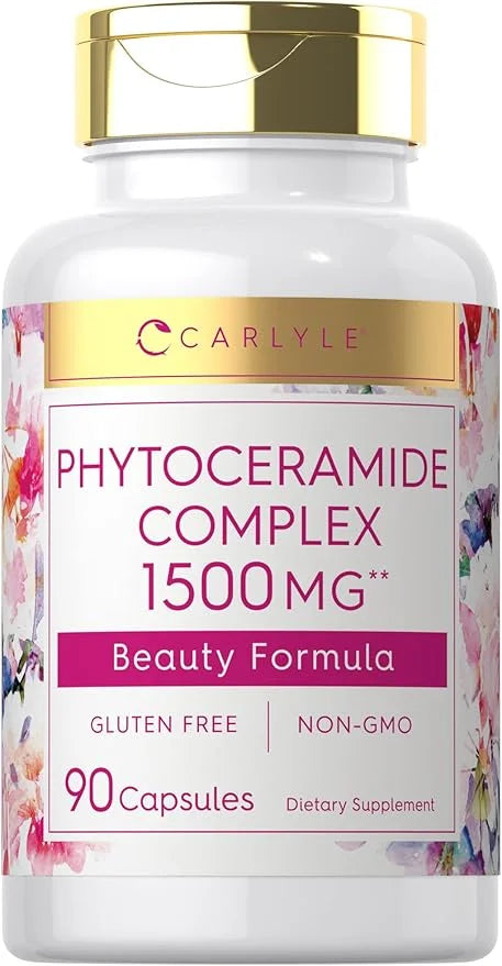 Carlyle Phytoceramide Supplement 1500mg | 90 Capsules | with Organic Sweet Potato | Beauty Formula Complex | Non-GMO and G...