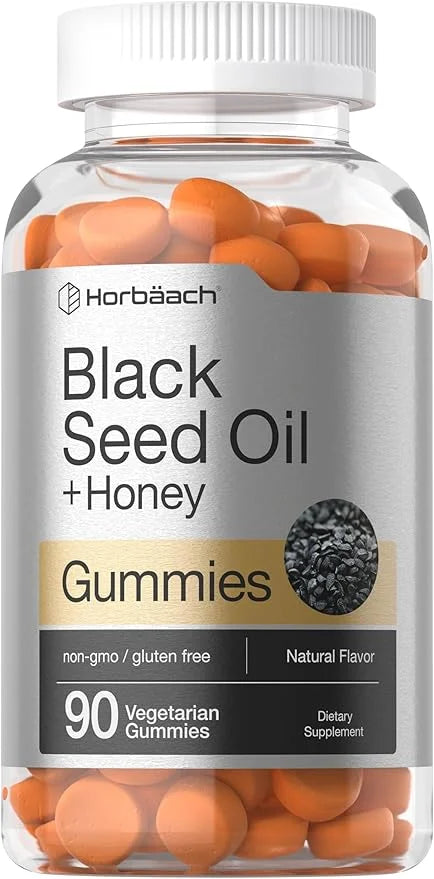Horbäach Blackseed Oil Complex Gummies | 90 Count | Vegetarian, Non-GMO, and Gluten Free Formula | Nigella Sativa - Produc...