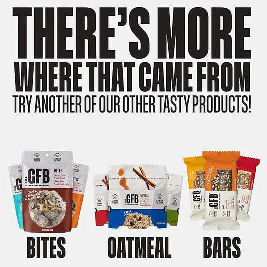 The GFB Gluten Free Protein Cookie Bites Nut Free Variety Pack – Super Tasty Allergen Friendly Fudge Brownie, Cookie Dough...
