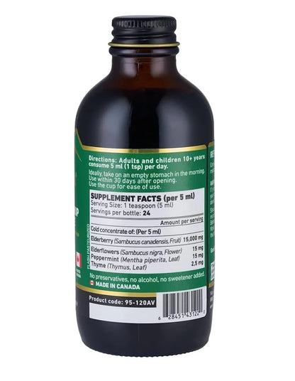Immunia Elderberry Syrup Helps Strengthen The 24 Days/Bottle. (3-Pack)