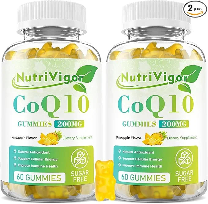 CoQ10 Gummies, Coenzyme Q10 Supplement 200mg, CoQ10 Supplement 120 Count