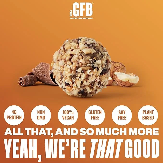 The GFB Dark Chocolate Hazelnut Protein Bites - Gluten Free, Plant Based, Non GMO, Sustainably Made – Ridiculously Tasty, ...