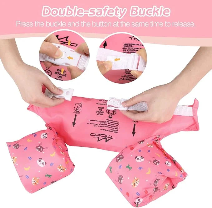 Moko Toddler Swim Vest for Kids, 20-50 lbs/22-66 lbs Clearance Swim Arm Band Cartoon Swimming Wings Pool Float Vests Sleev...