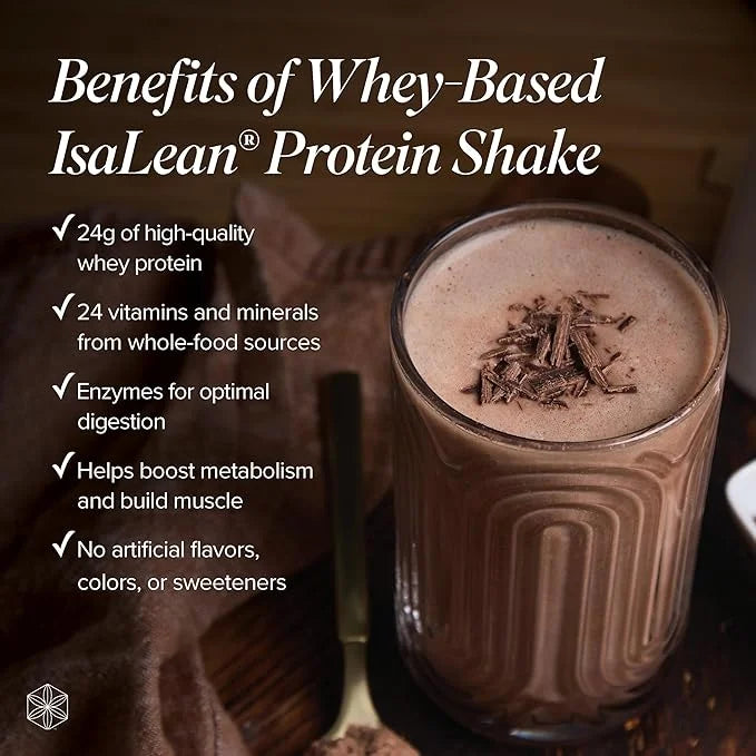 IsaLean Protein Shake - Complete Superfood Meal Replacement Shake for Maintaining Healthy Weight and Lean Muscle Growth wi...