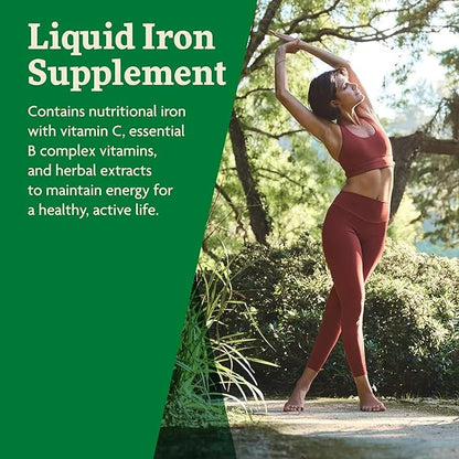 Floradix by Salus Iron & Herbs - Liquid Herbal Supplement for Energy Support - Iron Supplement with Vitamin C & B Complex ...