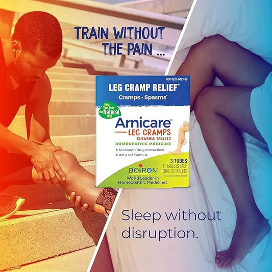 Boiron Arnicare Leg Cramps for Day and Night Relief from Cramping and Stiffness in Feet or Calves - 33 Tablets - Product I...
