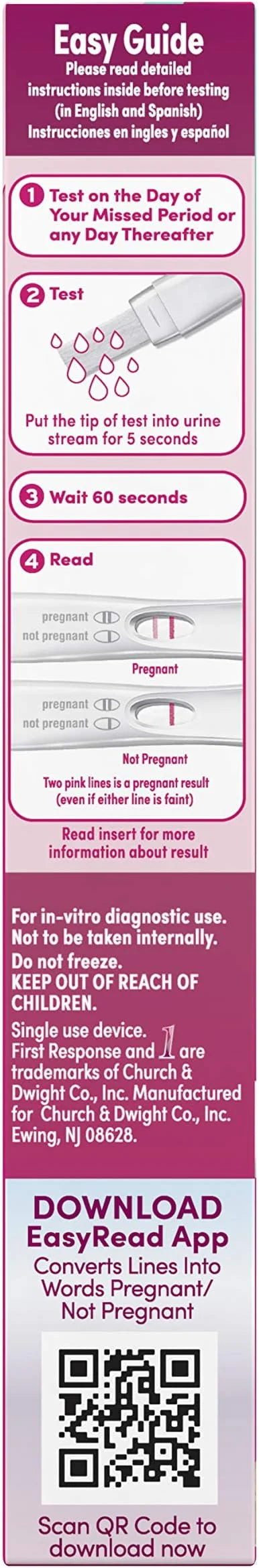 First Response Rapid Result Pregnancy Test, 2 Pack
