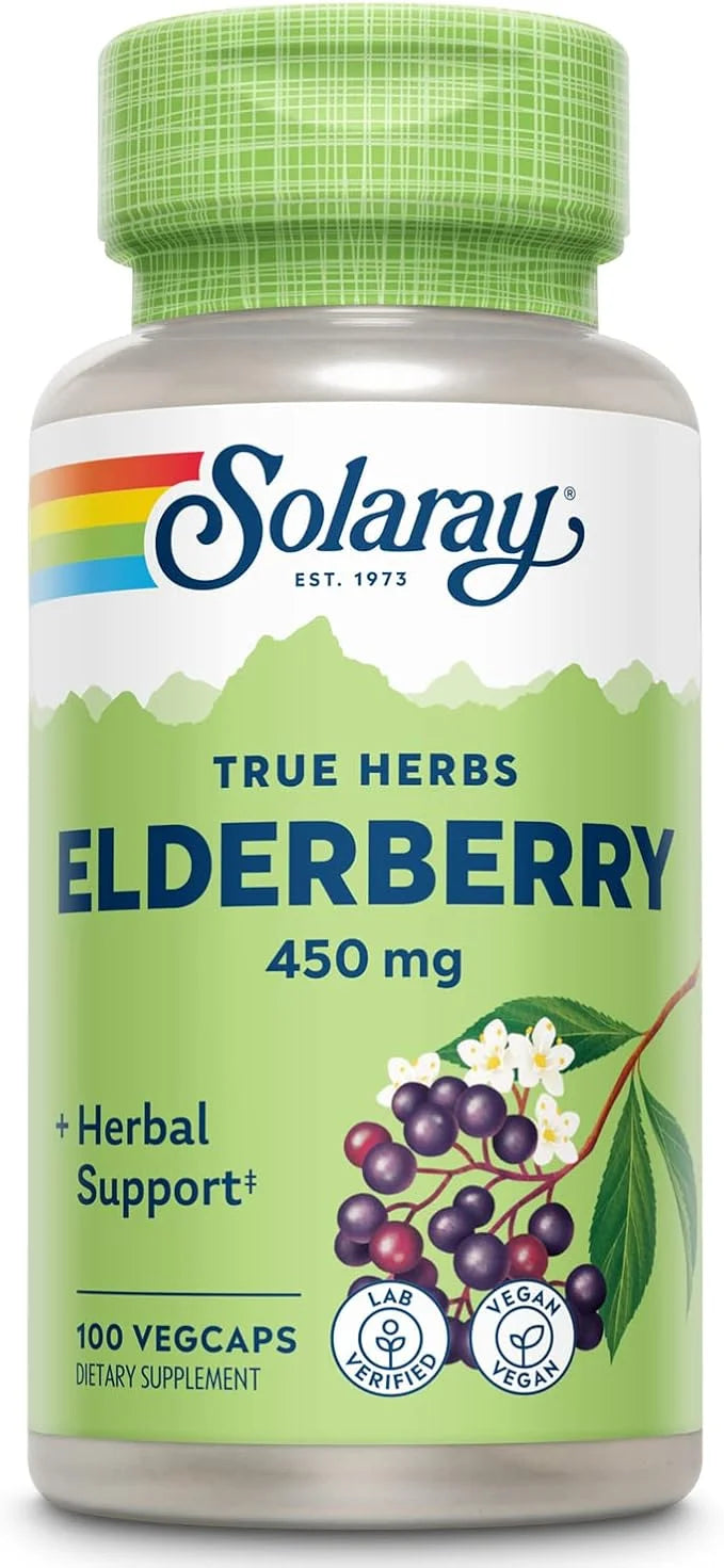 Solaray Elderberry Berry & Flower 450mg 100ct
