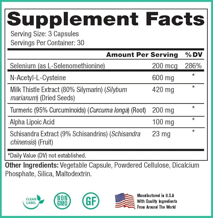 Peak Pure & Natural Peak Liver 90 Capsules