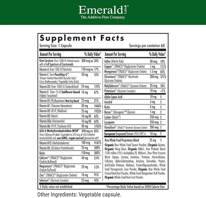 EMERALD LABS Women's 1-Daily Multi 60 Vegetable