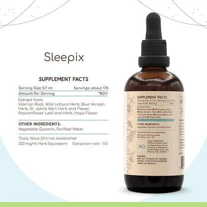 Sleepix B120 Alcohol-Free Extract Tincture, Concentrated 4 Oz