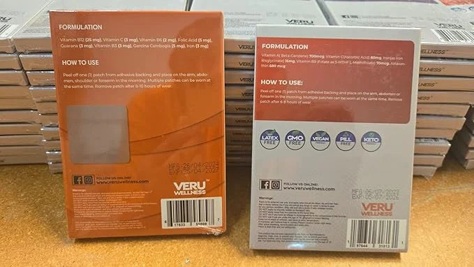 Energy Duo Lifestyle Patch B12, Iron 8-10 Hours (42 Days)