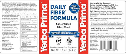 Yerba Prima Daily Fiber Formula Powder 12 oz 3) -