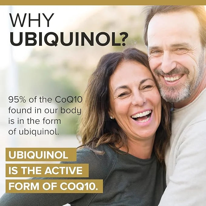 Qunol Ubiquinol CoQ10 200mg Softgels, Powerful CoQ10, 60ct 60ct Softgels