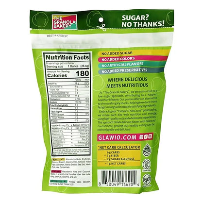 TGB Cinnamon Macadamia Nuts, Keto Friendly, No Added Sugar, Gluten Free, Healthy Low Carb Snack, 8oz Resealable Bag (Pack ...