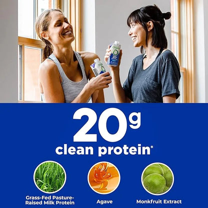 Orgain Clean Protein Shake, Grass Fed Dairy, Vanilla Bean - 20g Whey High Protein, Kosher, Ready to Drink, Low Net Carbs, ...