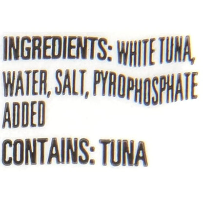 Bumble Bee Prime Solid White Albacore Tuna in Water,Premium Wild Caught Tuna - 31g Protein per Serving - Non-GMO Project V...