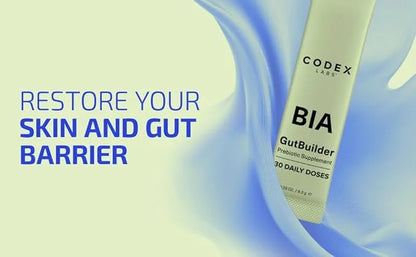 Codex Labs BIA GutBuilder – Supports Gut Health & Immunity - Fortifies Gut Microbiome & Skin Barrier with Prebiotics & Sup...