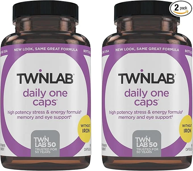 Twinlab Daily One Caps without Iron 60 Capsules 2 Pack