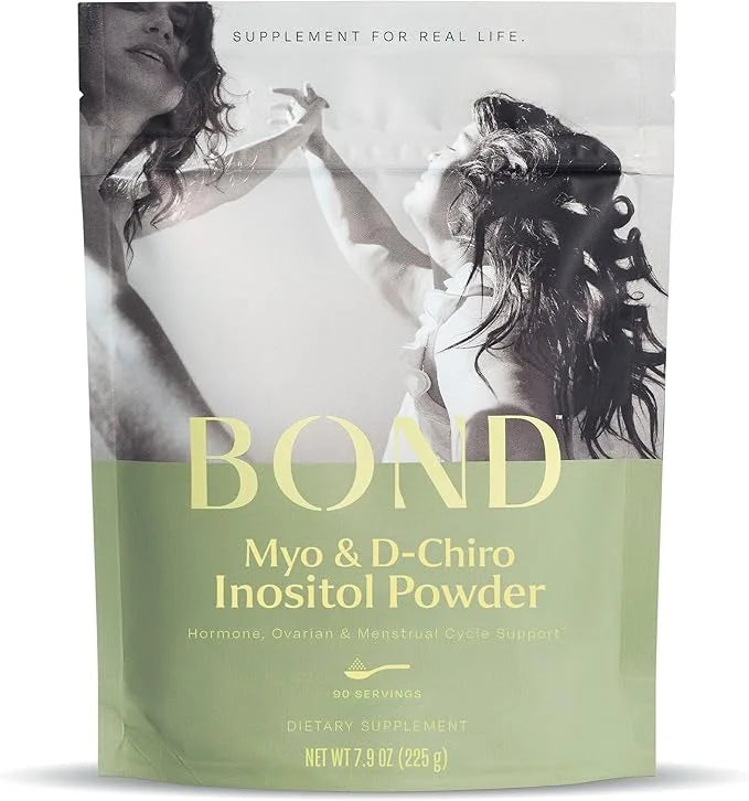 BOND Inositol Powder: Pure Myo-Inositol & D-Chiro Inositol for Hormone Balance w/Ovarian Support Vitamins, Ideal 40:1 Rati...