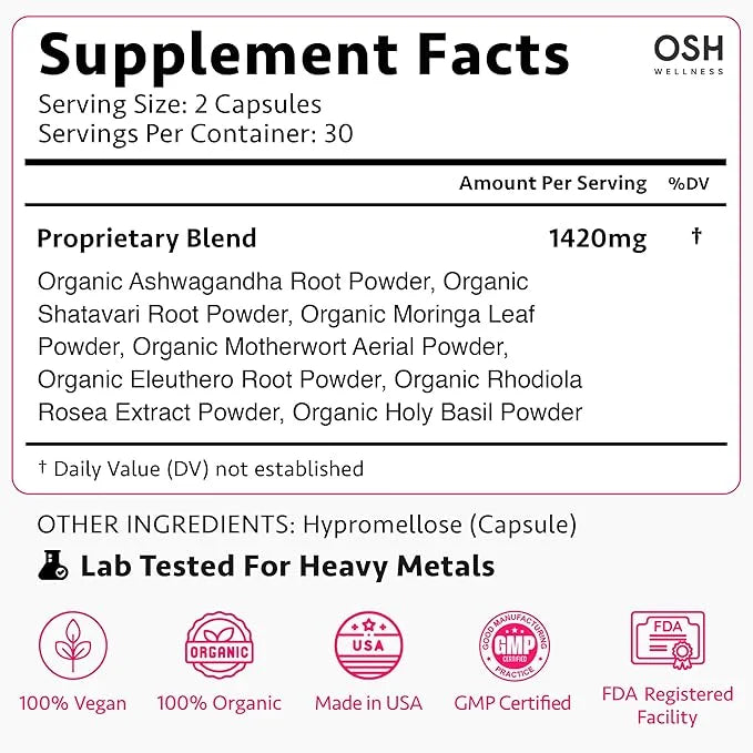 Ayurvedic Hormone Balance for Women | Cortisol Manager | Regulates Estrogen | Ashwagandha, Rhodiola, & Shatavari | Mood, E...