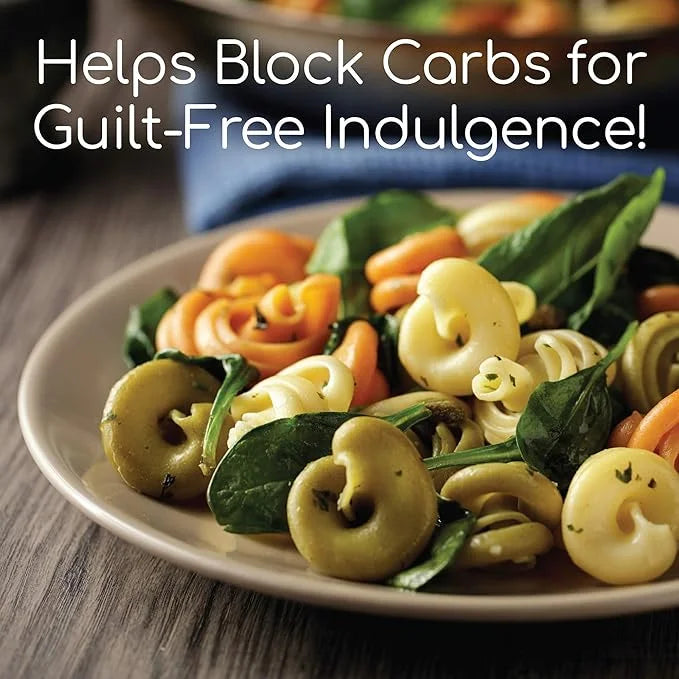 BioGenetic Labs Carb Blocker X7 - White Kidney Bean Cheat Pill - Keto-Friendly - Carb Blocker Pills for Women and Men - Ap...