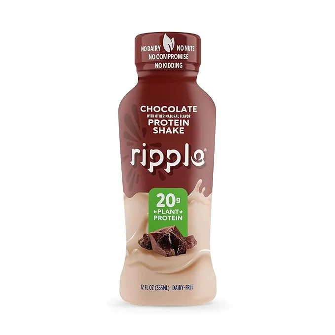 Ripple Vegan Protein Shake 20g Nutritious 12 Oz, 12 Pack