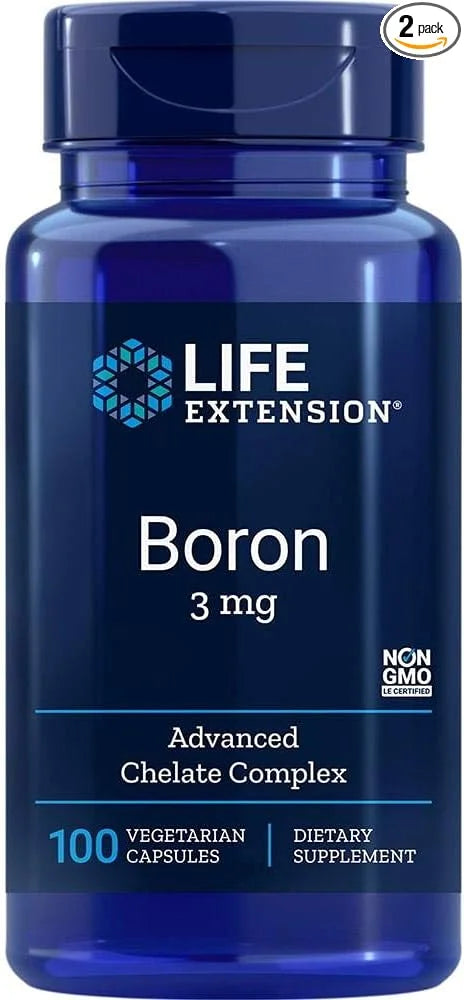 Life Extension DHEA 25mg and Boron 3mg - Supplements for Hormone Balance, Bone Health, Immune & Nervous System Support - P...