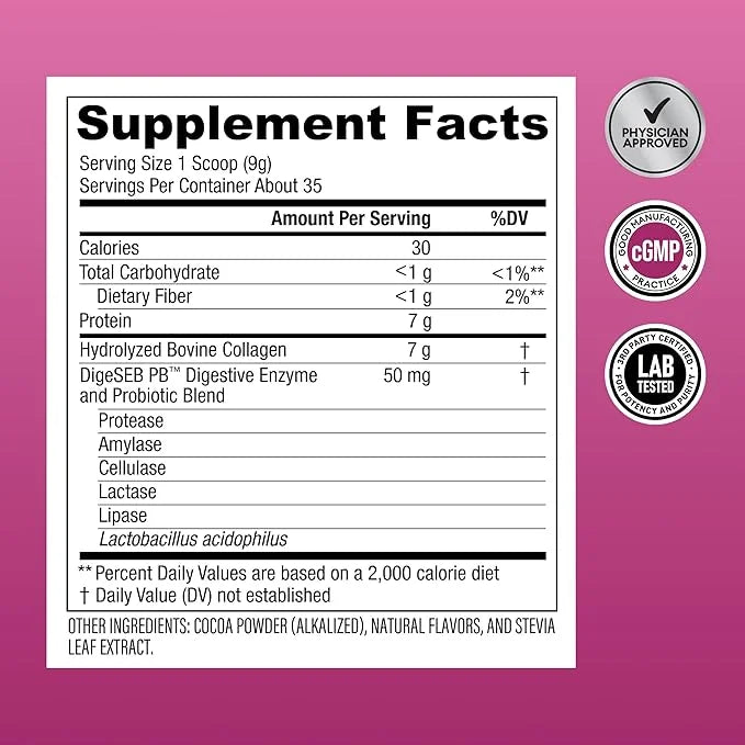 Physician's CHOICE Collagen Peptides Powder (Hydrolyzed Protein