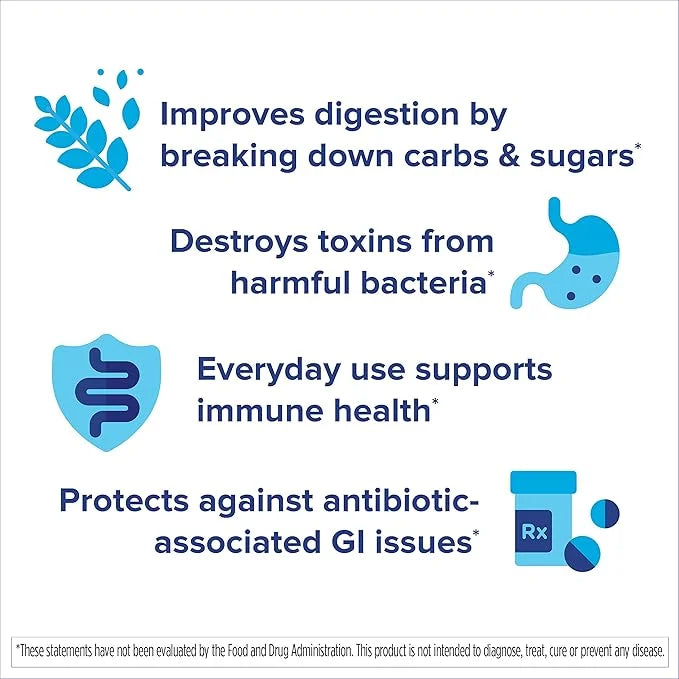 Florastor Probiotics for Digestive & Immune 54 Capsules,