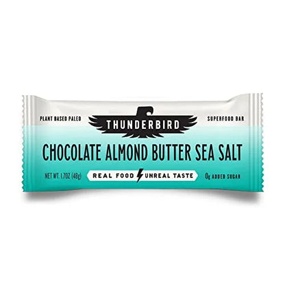 Thunderbird Bars Energy Snack, Gluten-Free with Protein, Healthy Real Food, Vegan Paleo Non-GMO, No Added Sugar, Chocolate...