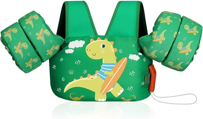 Moko Toddler Swim Vest for Kids, 20-50 lbs/22-66 lbs Clearance Swim Arm Band Cartoon Swimming Wings Pool Float Vests Sleev...
