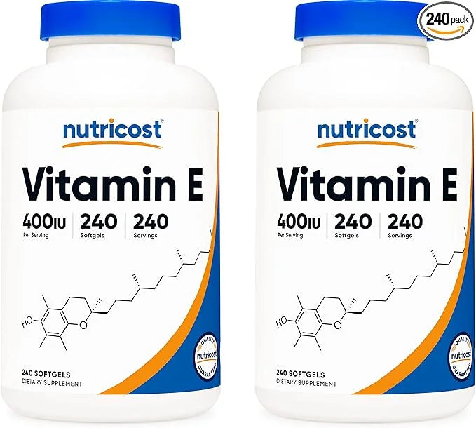 Nutricost Vitamin E 400 IU, 240 (2 Bottles)