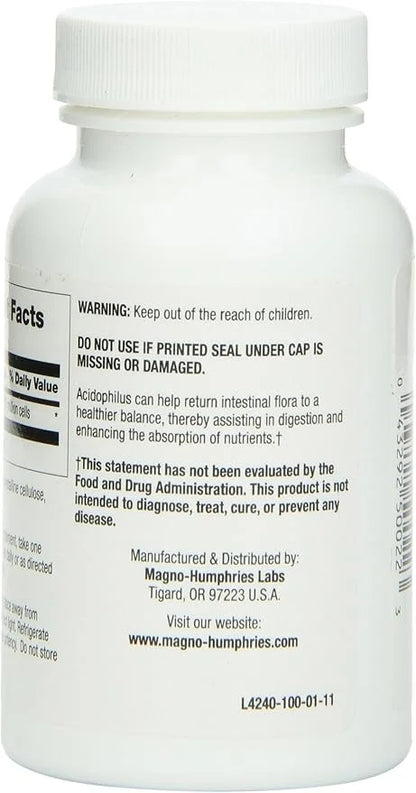 Optimum Acidophilus Lactobacilli Capsules, 100 Count