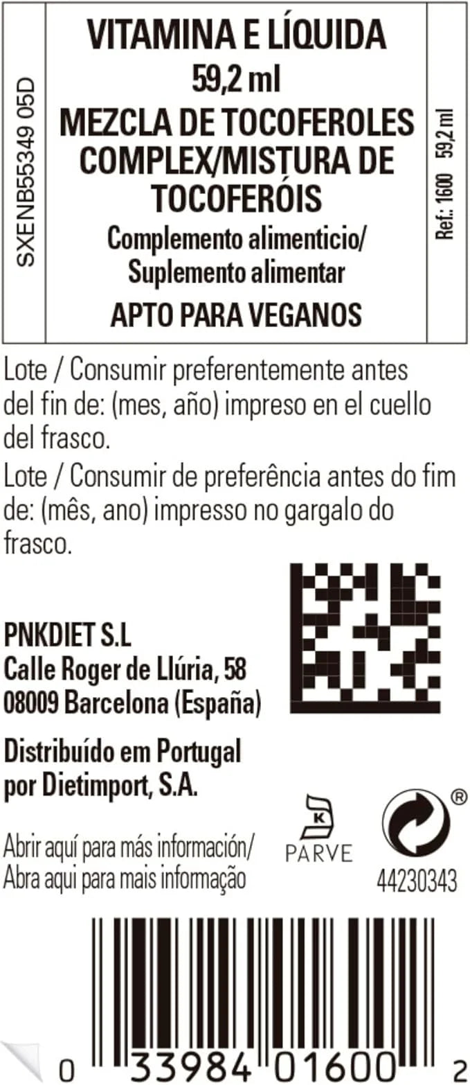 SOLGAR Liquid Vitamin E (with Dropper) - 2 fl oz - Mixed Tocopherol Complex - Non-GMO, Vegan, Gluten Free, Dairy Free, Kos...