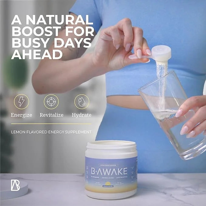 B-Awake Energy Powder Supplement, All-Natural Vitamin (30 Servings)