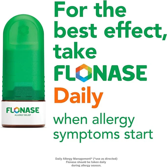 Flonase Allergy Relief Nasal Spray, 24-Hour 144 Sprays,