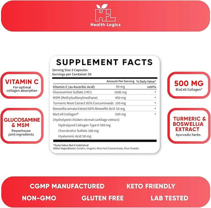Move! Healthy Joints with BioCell Collagen, 95% Curcuminoids, 90 Capsules