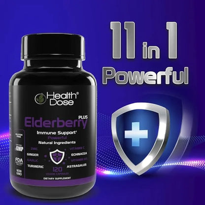 Elderberry Plus With Vitamin C, 120 Capsules 3.