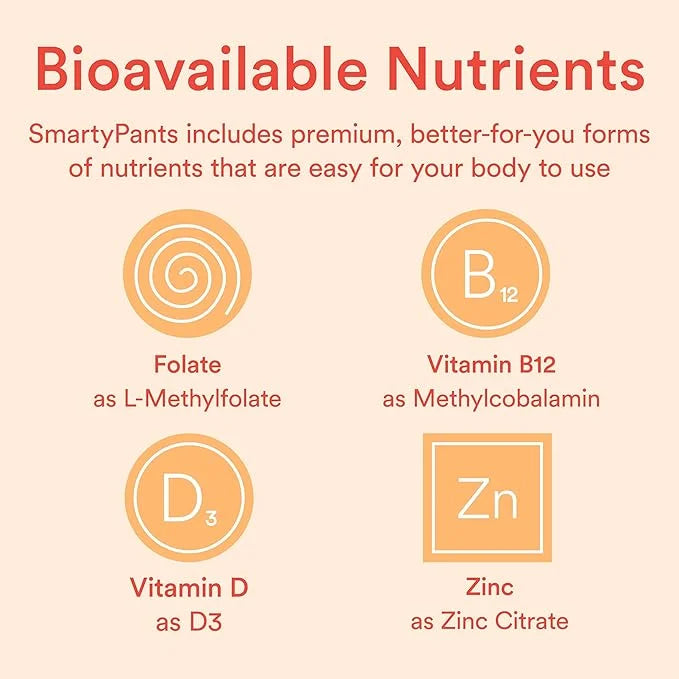 SmartyPants Kids Multivitamin Gummies: Omega 3 D3, C, B12, B6, B6, Vitamin 120 Count (30 Day